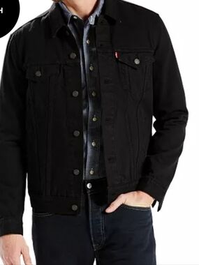 Levi's Black Men's Denim Trucker Jacket